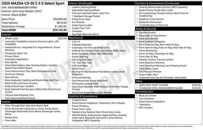 2025 Mazda Mazda CX-30 2.5 S Select Sport