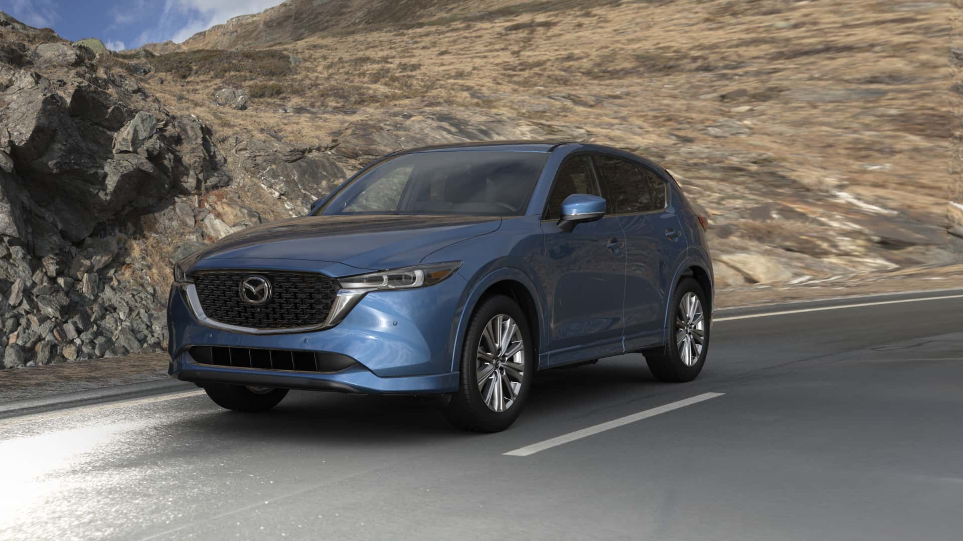 2023 Mazda CX-5 2.5 Turbo Signature Eternal Blue Mica | 495 Mazda in Lowell MA